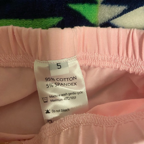 Pink Ruffle Hem Pants - Picture 2 of 2